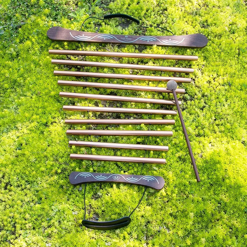 MMOOKA Outdoor Chimes Musical Instruments Percussion Sound Healing Hand Cranked Sound Bundle Children's Bell Meditation Accessories
