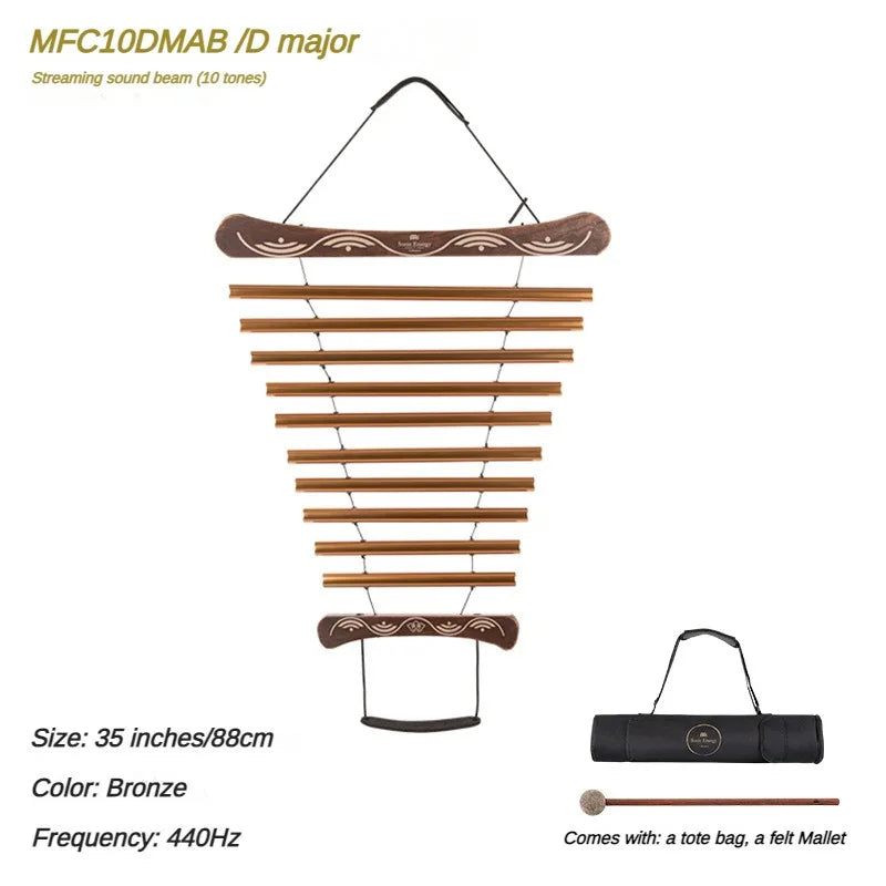 MMOOKA Outdoor Chimes Musical Instruments Percussion Sound Healing Hand Cranked Sound Bundle Children's Bell Meditation Accessories