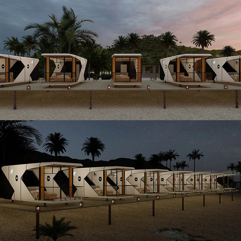 Outdoor Creative Sunshine Room Hotel Space Cabin Home Accommodation Mobile Accommodation Container Mobile Apple Home Accommodati
