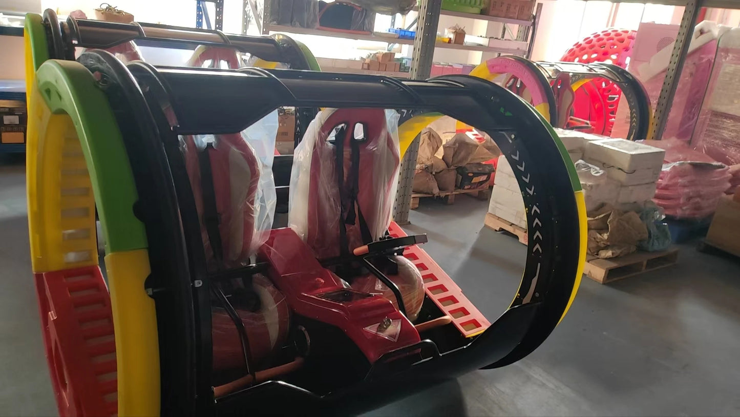 Outdoor/Indoor Amusement  Park le bar car360 Degree Rotation Happy Rolling Car Happy Double 360 Rolling Car For Sale