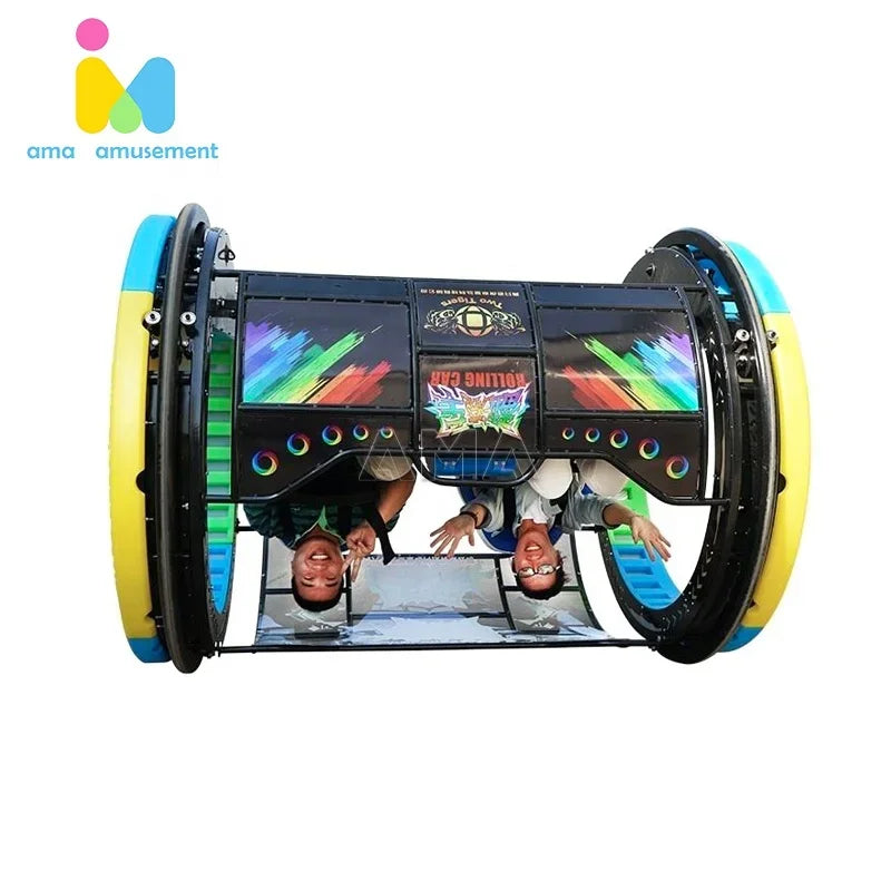 Outdoor/Indoor Amusement  Park le bar car360 Degree Rotation Happy Rolling Car Happy Double 360 Rolling Car For Sale