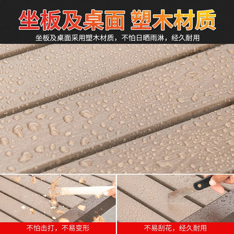 Outdoor aluminum alloy sunshade, corridor, flower rack, carbonized wood leisure grape rack