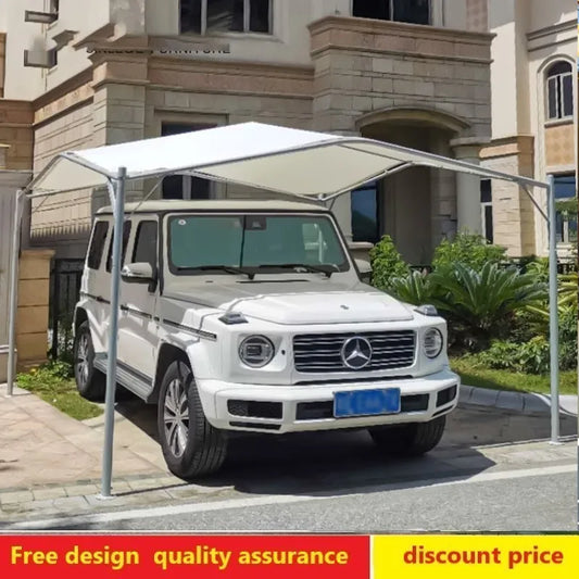 Outdoor courtyard garden four-corner awning car rain and sun protection home simple parking shed
