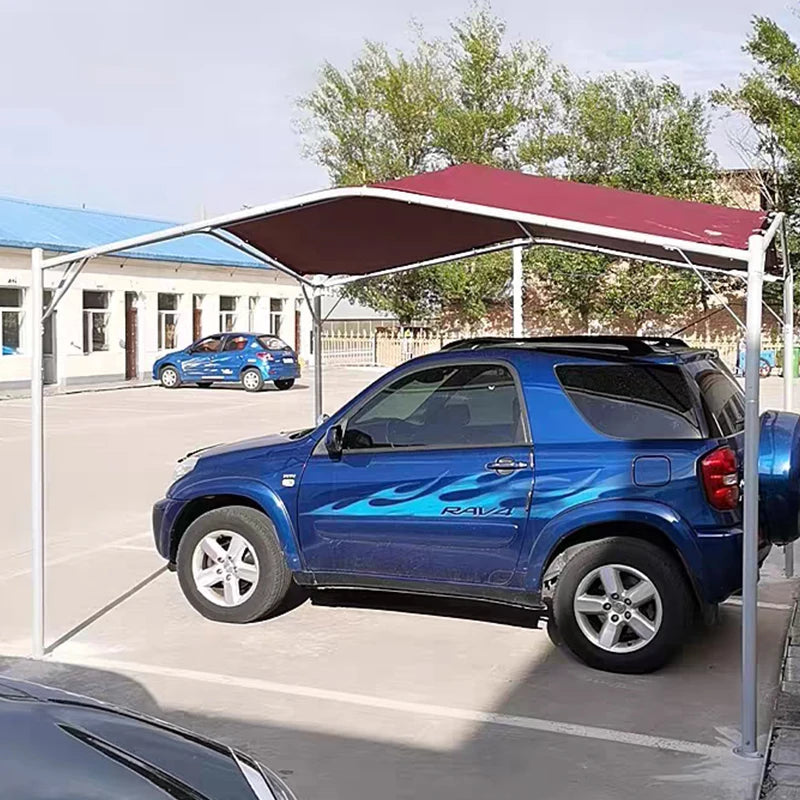 Outdoor courtyard garden four-corner awning car rain and sun protection home simple parking shed