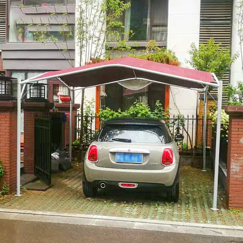 Outdoor courtyard garden four-corner awning car rain and sun protection home simple parking shed