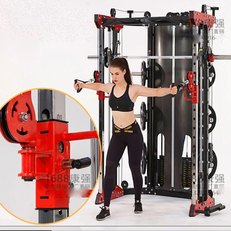 Outdoor fitness equipment, household comprehensive trainer, deep squat gantry combination trainer