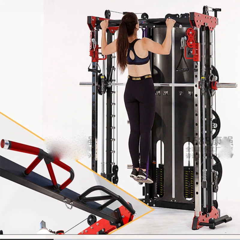 Outdoor fitness equipment, household comprehensive trainer, deep squat gantry combination trainer