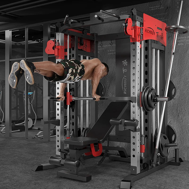 Outdoor fitness gantry, fitness home comprehensive trainer, fitness equipment, squat and push frame