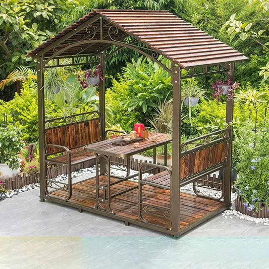 Outdoor pavilion, waterproof and sunscreen, courtyard garden, outdoor sunshade, homestay garden
