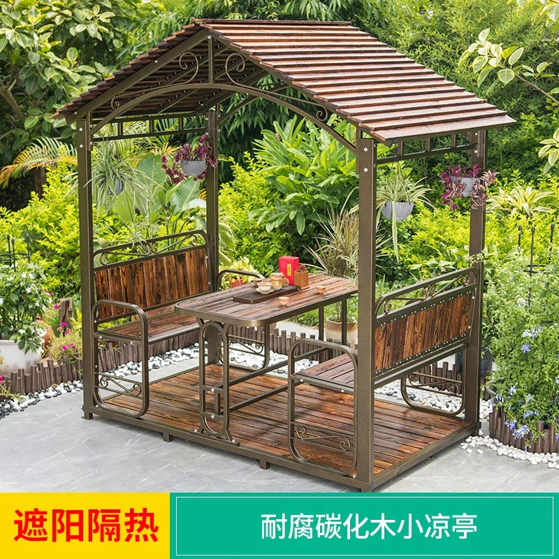Outdoor pavilion, waterproof and sunscreen, courtyard garden, outdoor sunshade, homestay garden