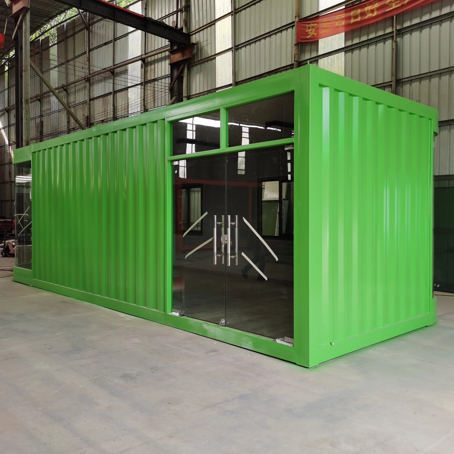 Outdoor residential container mobile house glass assembly house container simple house office exhibition hall activities