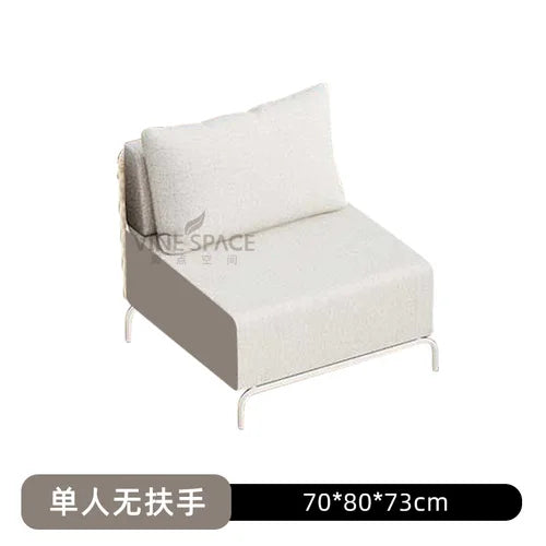 Outdoor sofa, courtyard, rope weaving, rattan chair, gold waterproof, sun proof terrace, Nordic corner furniture