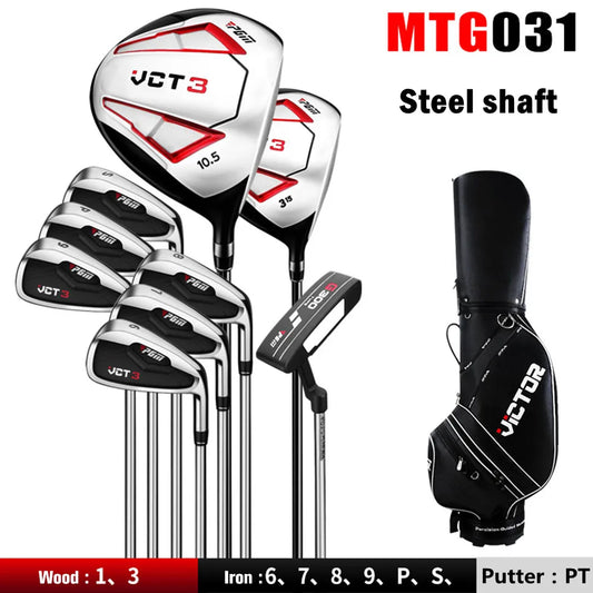 PGM Golf Club Sets MTG031,VCT3 Generation Men's 9/12 Branch Golf Clubs,Beginner's Right Hand Complete Golf Rod Set