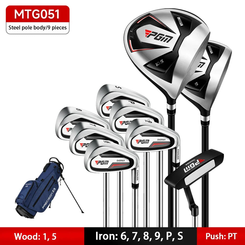 PGM Golf Clubs Sets MTG051,Men's 9/12 Branch High Fault Tolerance Golf Supplies,Right Handed Complete Beginner's Full Golf Set