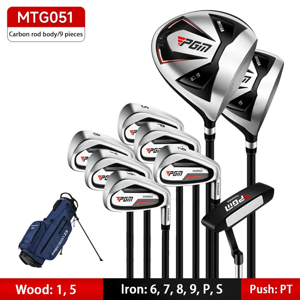 PGM Golf Clubs Sets MTG051,Men's 9/12 Branch High Fault Tolerance Golf Supplies,Right Handed Complete Beginner's Full Golf Set