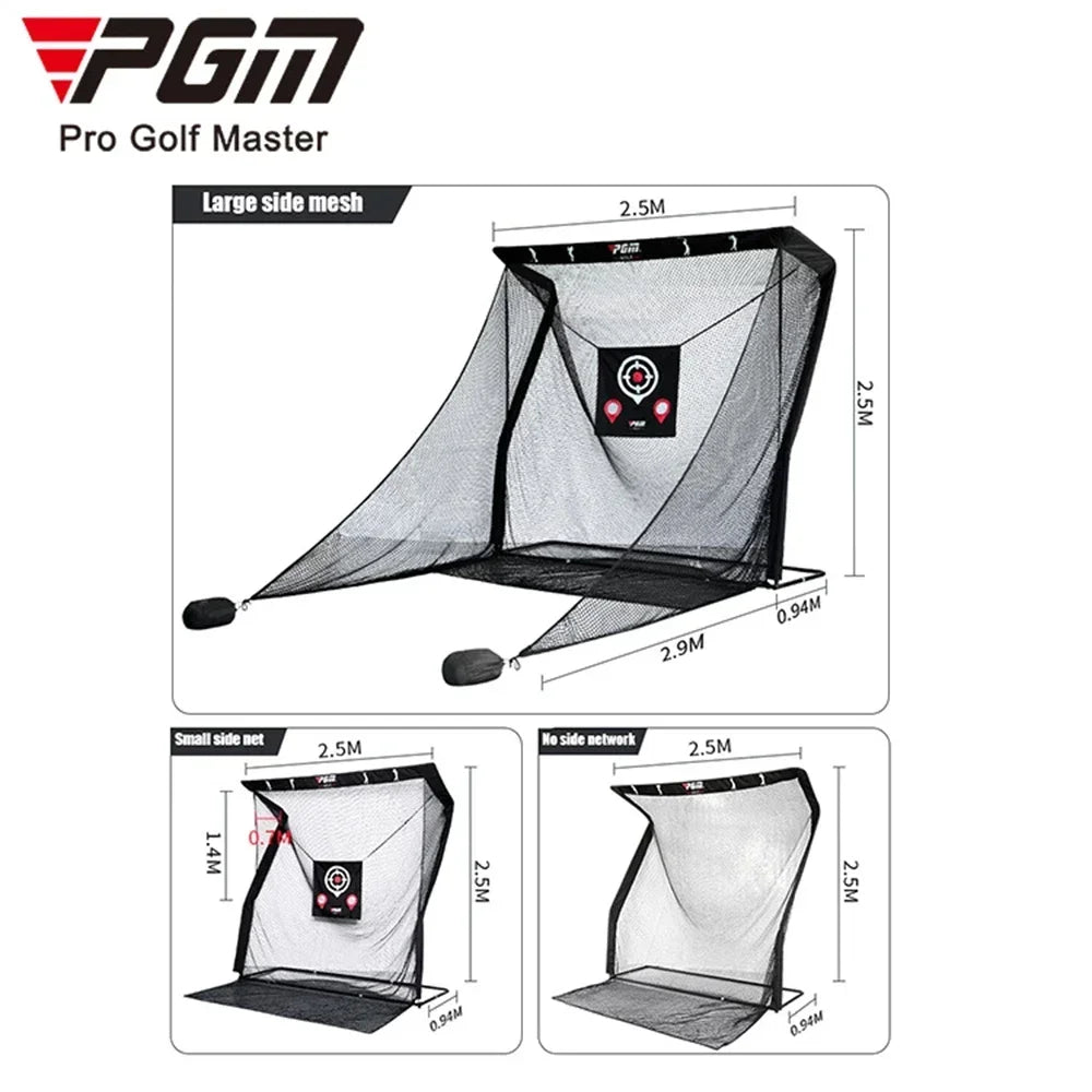 PGM LXW019 Golf Practice Net, Swing Cut Training Equipment, Anti-Bounce Net