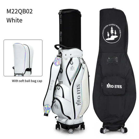 PGM Retractable Standard Bags,Four Wheel Flat Push Air Consignment Golf Bag,Women's Golf Telescopic Bags M22QB02