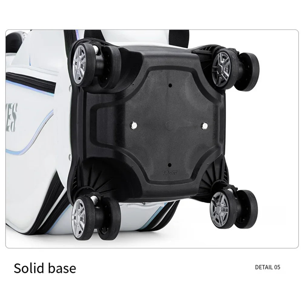 PGM Retractable Standard Bags,Four Wheel Flat Push Air Consignment Golf Bag,Women's Golf Telescopic Bags M22QB02