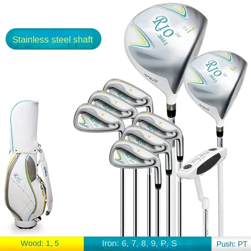 PGM Women's Golf Club Elegant Women's Carbon Shaft Set 11-Pole Junior High School Scholar Practice Rod LTG014