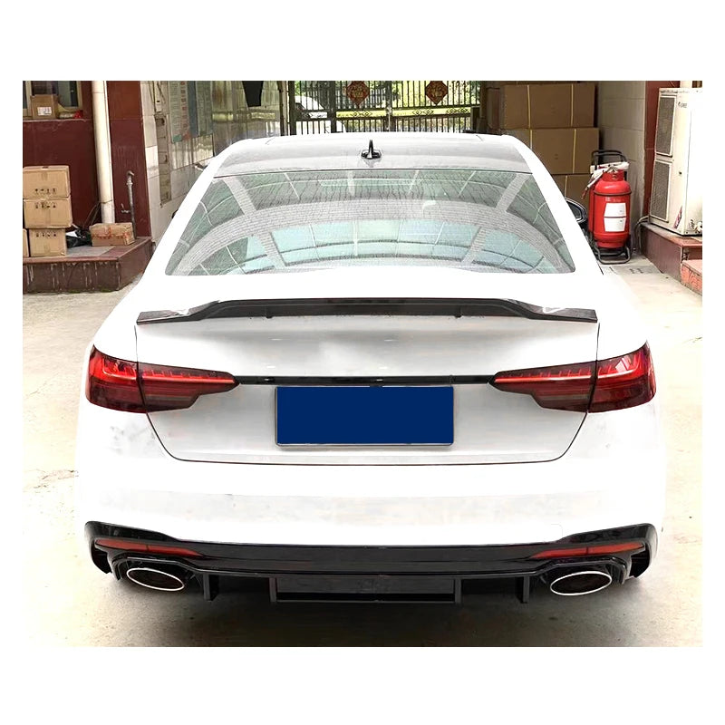 PP material Car Body Kit Front Side Skirts Fender Large Tailpipe Body Kit For  A4 2020