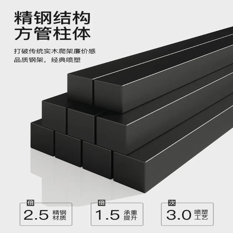 Panorama cat villa 360 ° cat cage glass cat cabinet luxury cat nest with toilet solid wood cat house