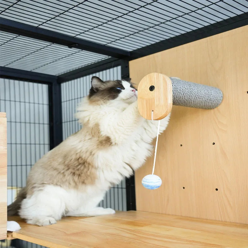 Panorama cat villa home large space glass cat cage luxury cat house customization