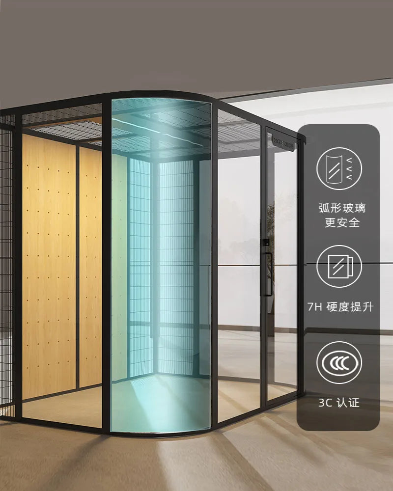 Panorama cat villa home large space glass cat cage luxury cat house customization