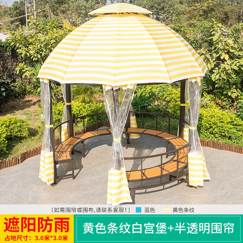 Pavilion, outdoor pavilion, courtyard, villa, garden, rooftop tent, household and commercial outdoor restaurant, sunshade