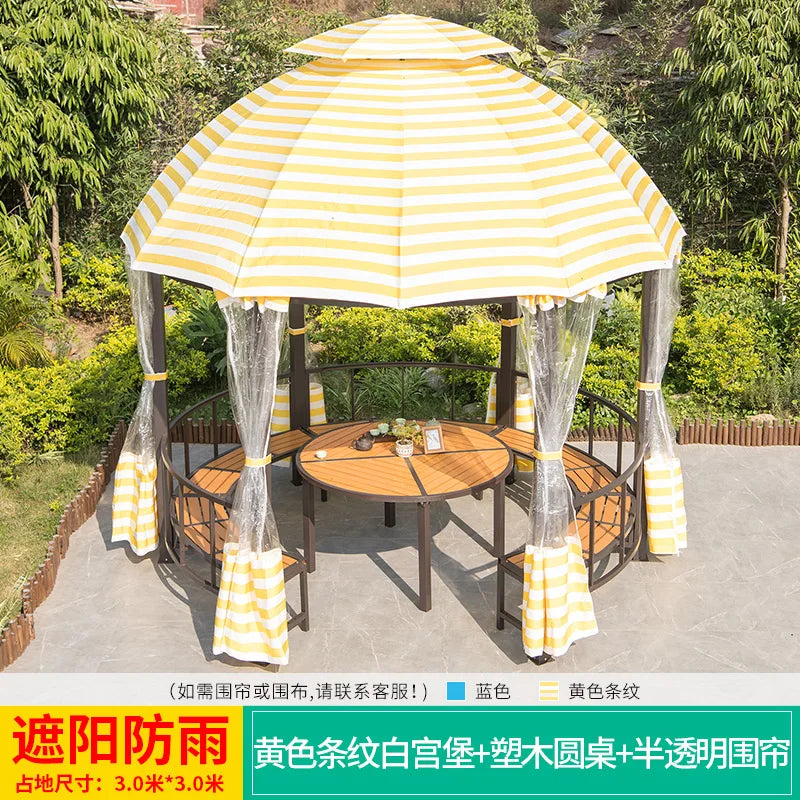 Pavilion, outdoor pavilion, courtyard, villa, garden, rooftop tent, household and commercial outdoor restaurant, sunshade