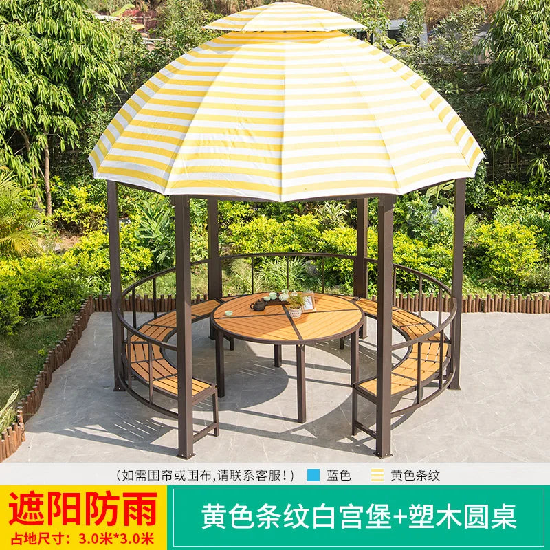 Pavilion, outdoor pavilion, courtyard, villa, garden, rooftop tent, household and commercial outdoor restaurant, sunshade