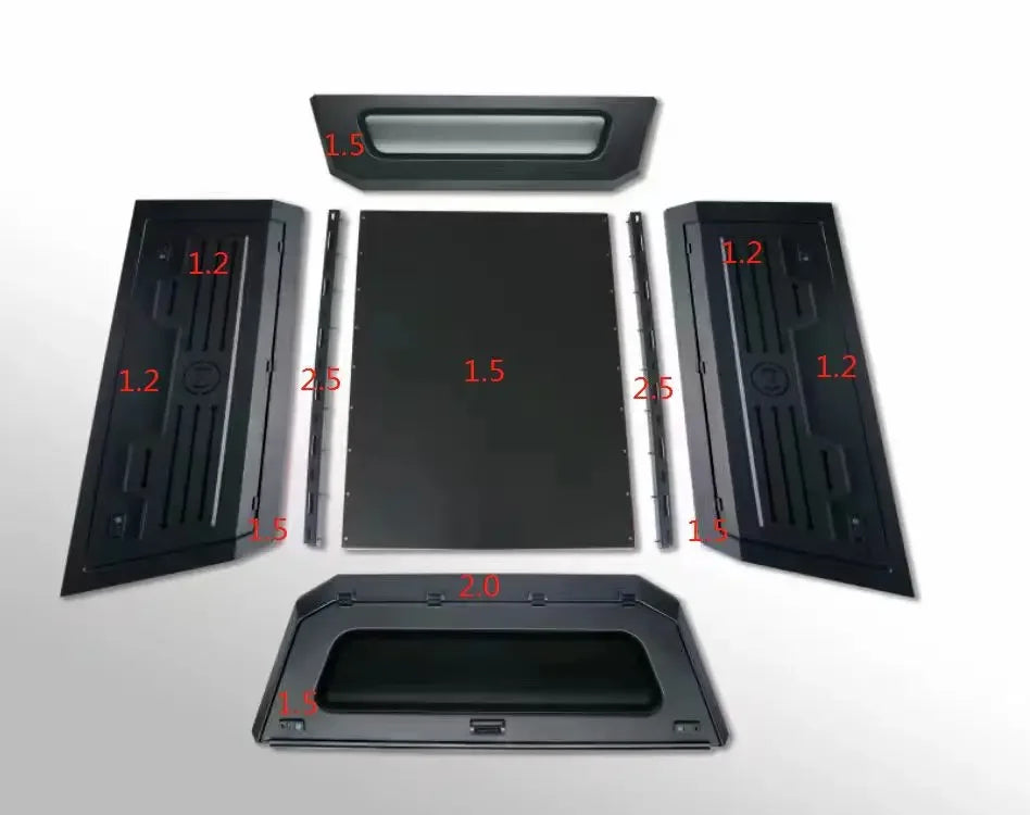 Pickup truck topper hardtop with Emergency Recovery Board hard top navara canopy fit for  Hilux