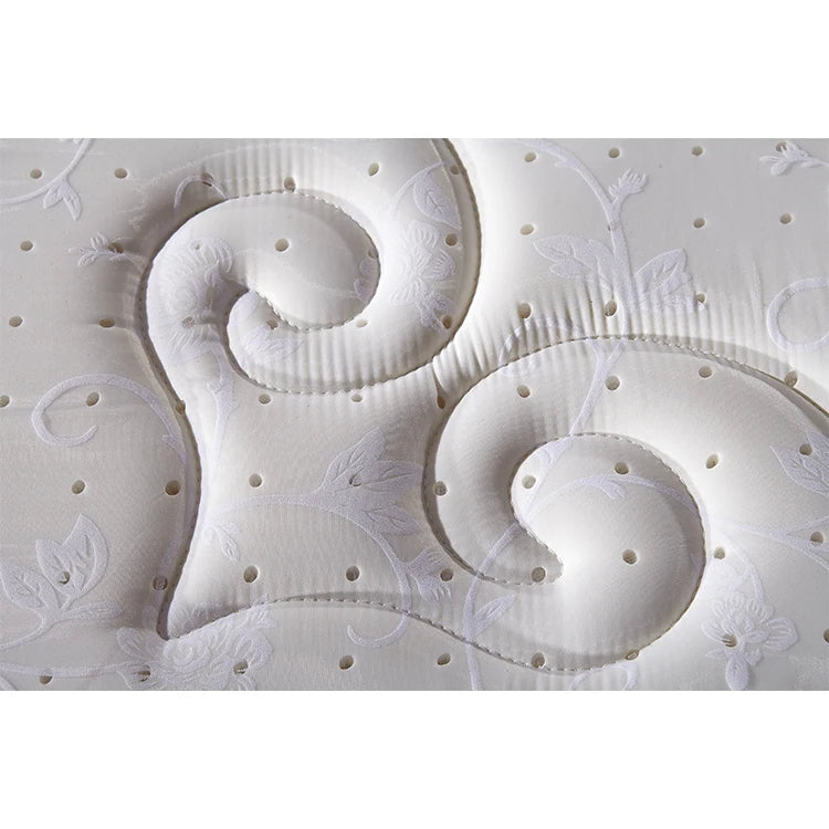 Pillow Top Design Mattress Bed Roll Up Compress Box Coil Latex Natural Spring 100 Full Size Yellow Cotton Oem