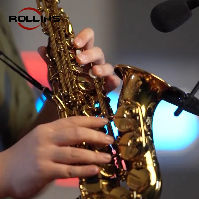 Popular Grade Curved Gold Lacquer By Electrophoresis Coating Soprano Saxophone KSSL-A1