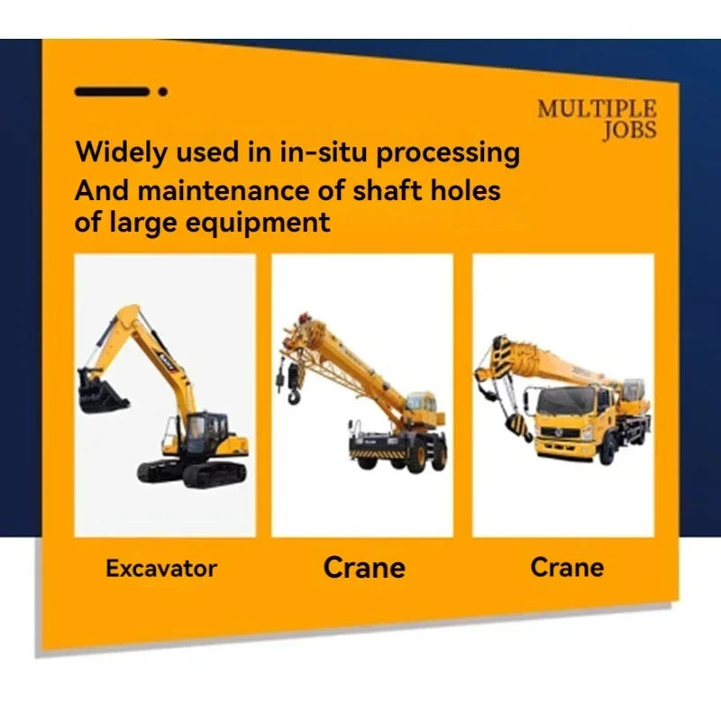 Portable Boring and Welding Machine Multi-functional Small Boring Machine Excavator Repair Shaft Hole Maintenance Equipment