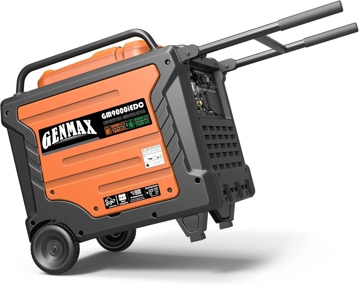 Portable Generator, 9000W Super QuietDual Fuel Portable Engine with Parallel Capability, Remote/Electric Start, Ideal for Home