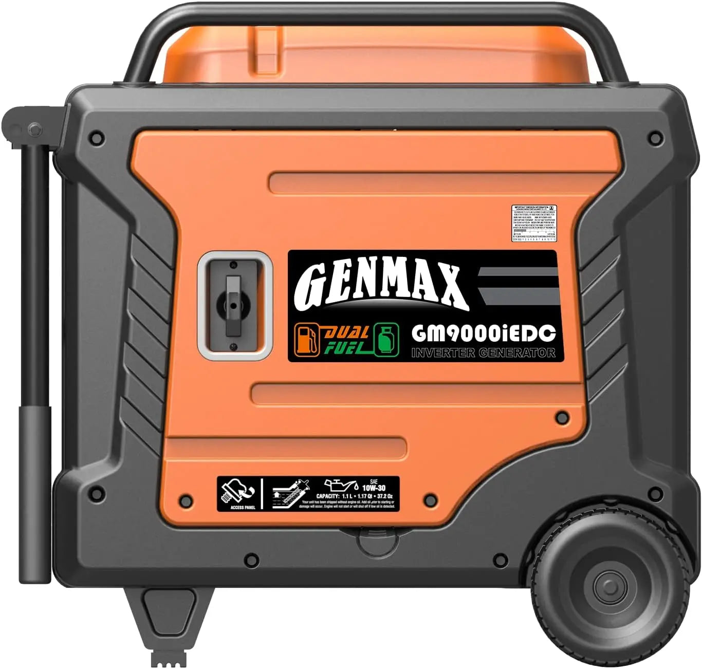 Portable Generator, 9000W Super QuietDual Fuel Portable Engine with Parallel Capability, Remote/Electric Start, Ideal for Home