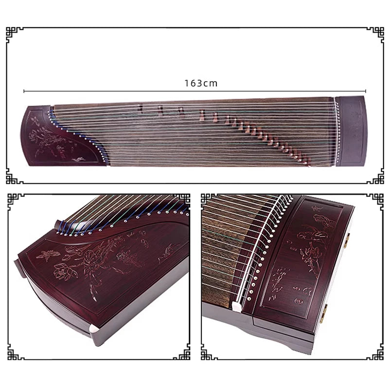 Portable Guzheng Beginner Plain Face 21 Strings Mini Guzheng 1 Meter Professional Chinese Traditional Stringed Instruments