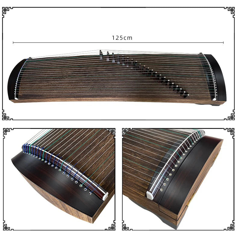 Portable Guzheng Beginner Plain Face 21 Strings Mini Guzheng 1 Meter Professional Chinese Traditional Stringed Instruments