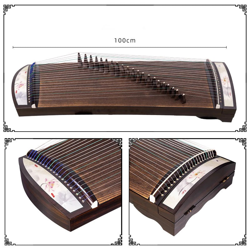 Portable Guzheng Beginner Plain Face 21 Strings Mini Guzheng 1 Meter Professional Chinese Traditional Stringed Instruments