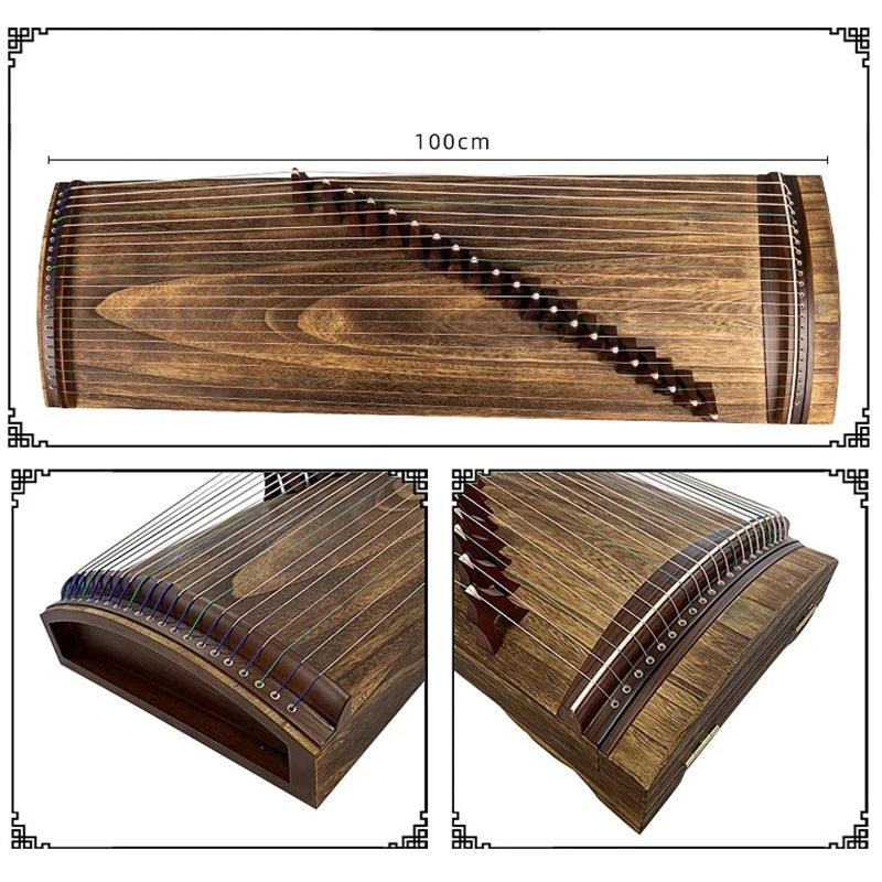 Portable Guzheng Beginner Plain Face 21 Strings Mini Guzheng 1 Meter Professional Chinese Traditional Stringed Instruments