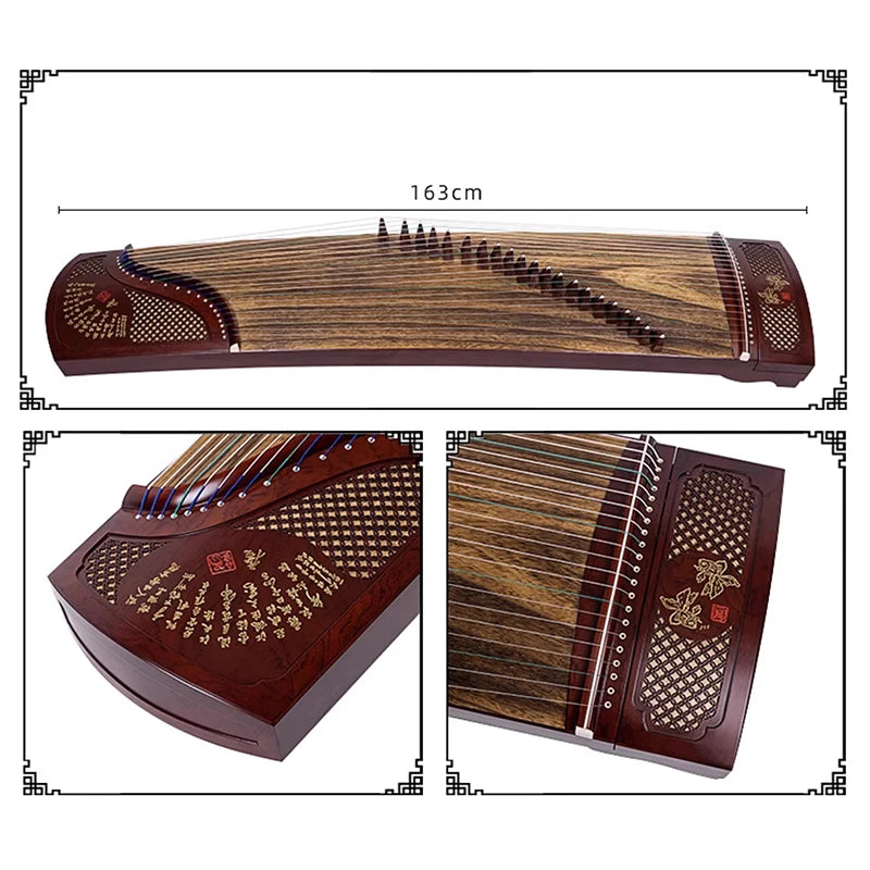 Portable Guzheng Beginner Plain Face 21 Strings Mini Guzheng 1 Meter Professional Chinese Traditional Stringed Instruments