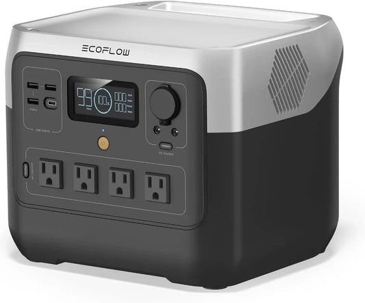 Portable Power Station RIVER 2 Pro 768Wh LiFePO4 Battery 70 Min Fast Charging 4X800W (X-Boost 1600W) AC Outlets Solar