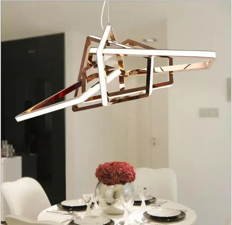 Post-modern creative chandelier designer minimalist art villa guest restaurant exhibition hall Nordic personality irregular chan