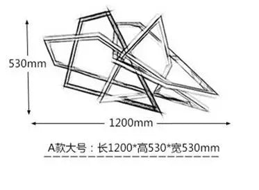 Post-modern creative chandelier designer minimalist art villa guest restaurant exhibition hall Nordic personality irregular chan