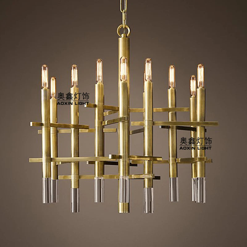 Postmodern American personality creative simple retro industrial living room hotel villa design chandelier