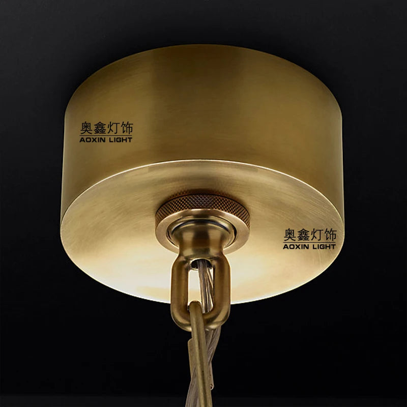 Postmodern American personality creative simple retro industrial living room hotel villa design chandelier