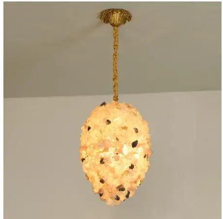 Postmodern Natural Marble Chandelier Designer American Simple Dining Room Living Room Bedroom Villa Decorative Chandelier