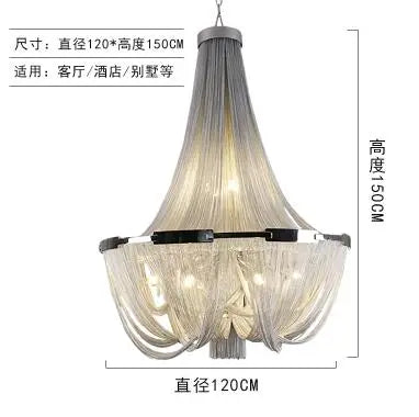 Postmodern Nordic Chandelier Modern Simple Creative Living Room Restaurant Personality Artistic Villa Double Building Chandelier