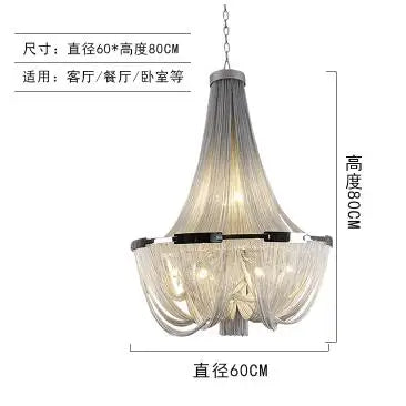 Postmodern Nordic Chandelier Modern Simple Creative Living Room Restaurant Personality Artistic Villa Double Building Chandelier