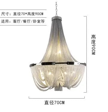 Postmodern Nordic Chandelier Modern Simple Creative Living Room Restaurant Personality Artistic Villa Double Building Chandelier